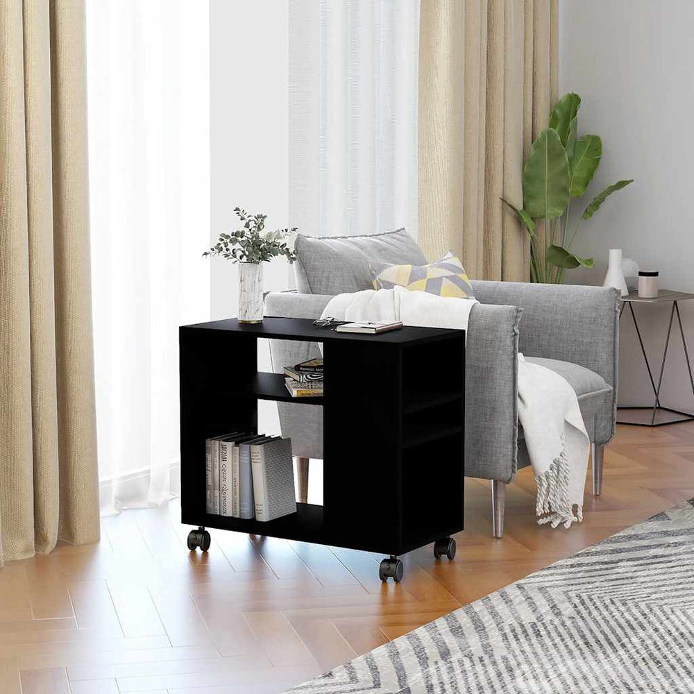 Schwarzer Beistelltisch 70x35x55 cm