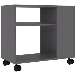 Grauer Beistelltisch 70x35x55 cm