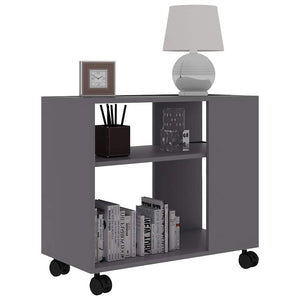 Grauer Beistelltisch 70x35x55 cm