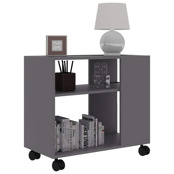 Grauer Beistelltisch 70x35x55 cm
