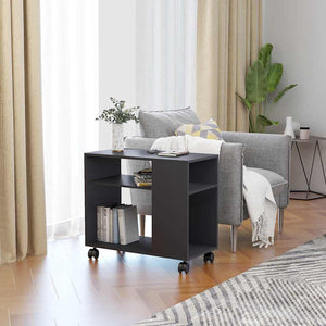 Grauer Beistelltisch 70x35x55 cm