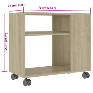 Beistelltisch Sonoma Eiche 70x35x55 cm