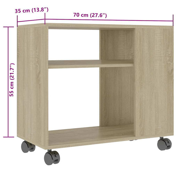 Beistelltisch Sonoma Eiche 70x35x55 cm