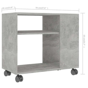 Beistelltisch Betongrau 70x35x55 cm