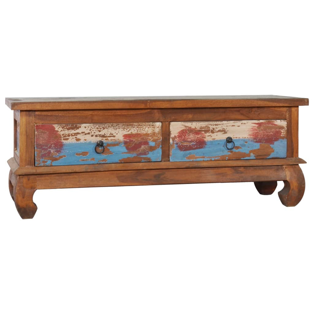 vidaXL Meuble TV 110x35x40 cm teck recyclé