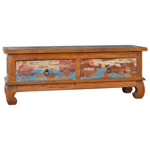TV-Schrank 110x35x40 cm Teak Altholz