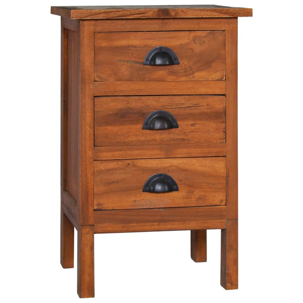 Nachttisch 40x35x60 cm Massivholz Teak