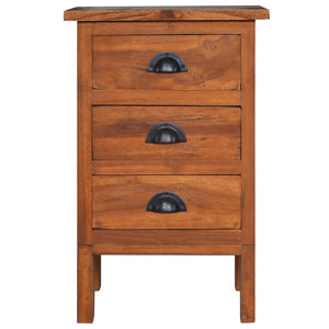 Nachttisch 40x35x60 cm Massivholz Teak