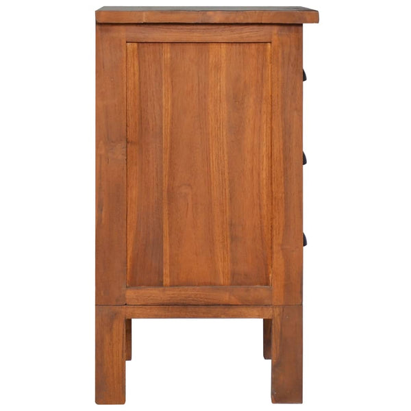 Nachttisch 40x35x60 cm Massivholz Teak