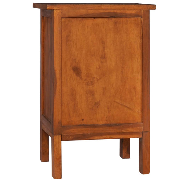 Nachttisch 40x35x60 cm Massivholz Teak