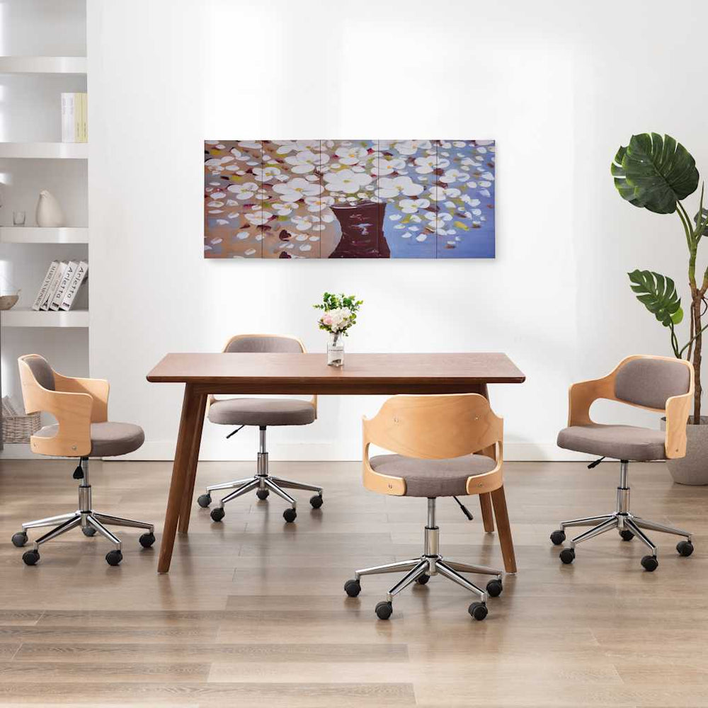 vidaXL Tableau sur toile Ensemble de fleurs en vase Multicolore 150x60 cm