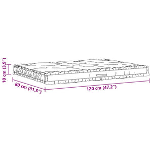 Palettenauflagen 2 Stk. Baumwolle Schwarz