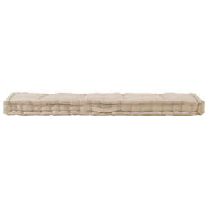 Palettenauflagen 2 Stk. Baumwolle Beige