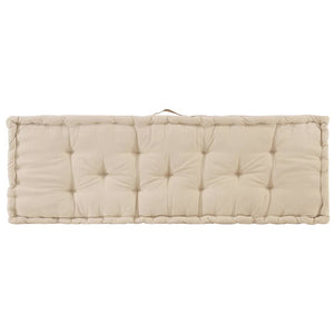 Palettenauflagen 2 Stk. Baumwolle Beige