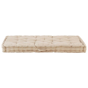 Palettenauflagen 2 Stk. Baumwolle Beige