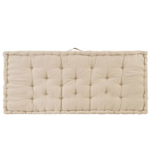 Palettenauflagen 2 Stk. Baumwolle Beige