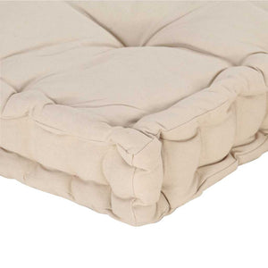 Palettenauflagen 2 Stk. Baumwolle Beige
