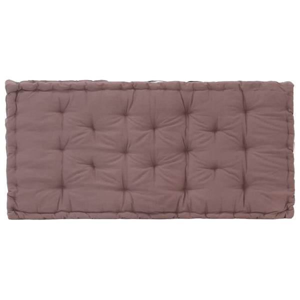 Palettenauflagen 2 Stk. Baumwolle Taupe