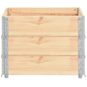 vidaXL Rehausses de palette 3 pcs 60x80 cm Bois de pin massif