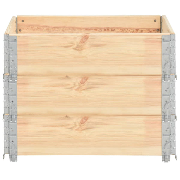 vidaXL Rehausses de palette 3 pcs 60x80 cm Bois de pin massif