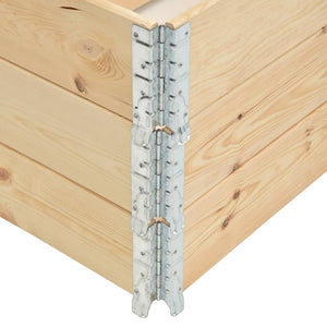 vidaXL Rehausses de palette 3 pcs 60x80 cm Bois de pin massif