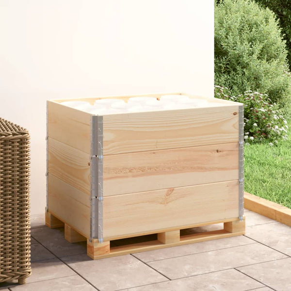 vidaXL Rehausses de palette 3 pcs 60x80 cm Bois de pin massif