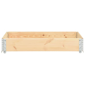 Paletten-Aufsatzrahmen 80×120 cm Kiefern-Massivholz