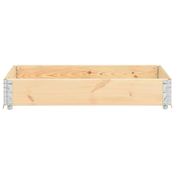 Paletten-Aufsatzrahmen 80×120 cm Kiefern-Massivholz