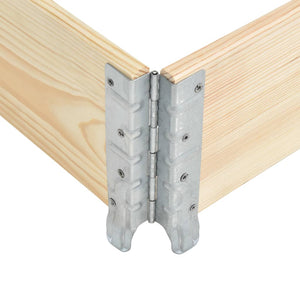 Paletten-Aufsatzrahmen 80×120 cm Kiefern-Massivholz