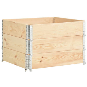 vidaXL Rehausses de palette 3 pcs 100x100 cm Pin massif