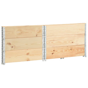 vidaXL Rehausses de palette 3 pcs 100x100 cm Pin massif