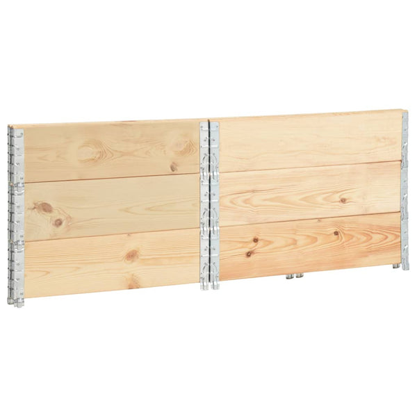 vidaXL Rehausses de palette 3 pcs 100x100 cm Pin massif