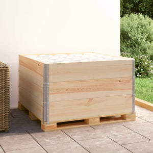 vidaXL Rehausses de palette 3 pcs 100x100 cm Pin massif