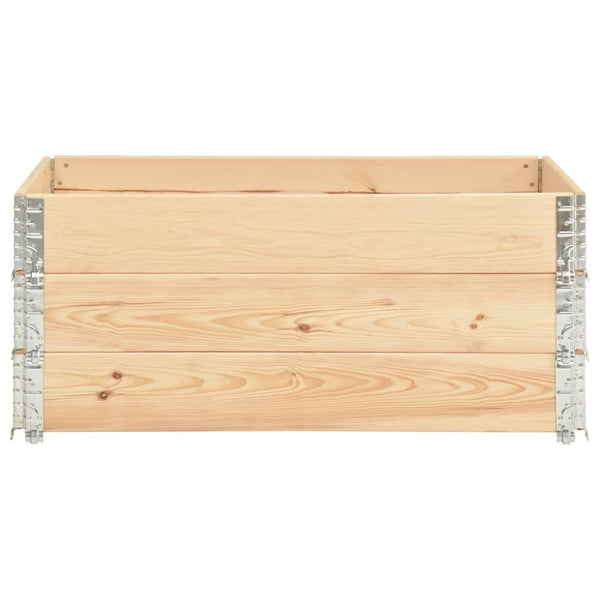 Paletten-Aufsatzrahmen 3 Stk. 100x150 cm Kiefer Massivholz