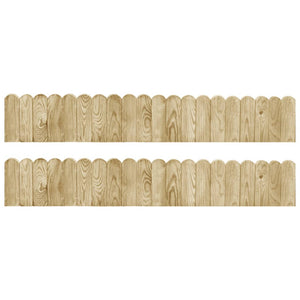 Beeteinfassungen 2 Stk. 120 cm Imprägniertes Kiefernholz