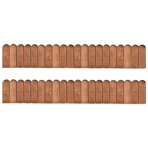 Beeteinfassungen 2 Stk. 120 cm Kiefernholz Imprägniert