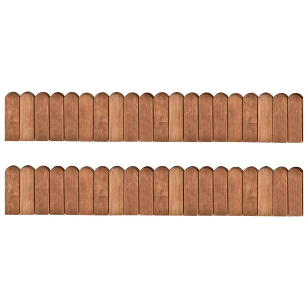 Beeteinfassungen 2 Stk. 120 cm Kiefernholz Imprägniert