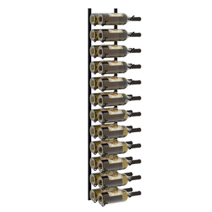 Wand-Weinregale für 48 Flaschen 2 Stk. Schwarz Eisen