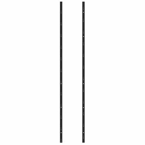 Wand-Weinregal für 36 Flaschen Schwarz Eisen