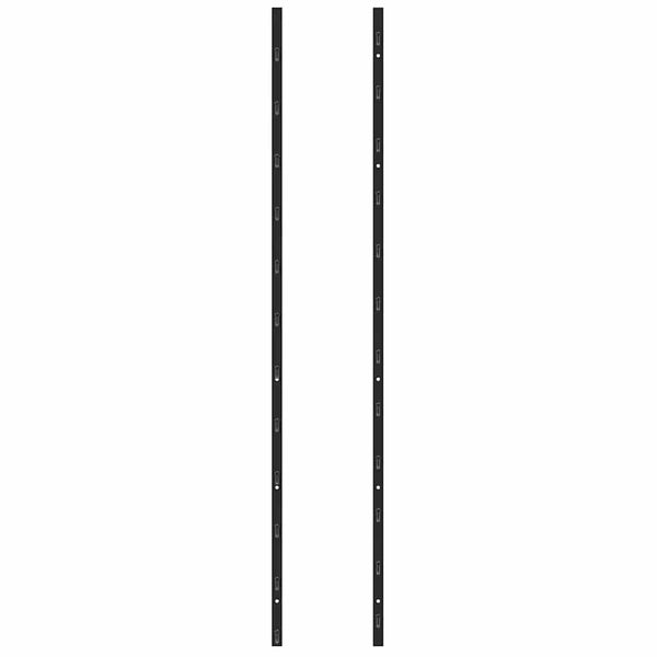 Wand-Weinregal für 36 Flaschen Schwarz Eisen