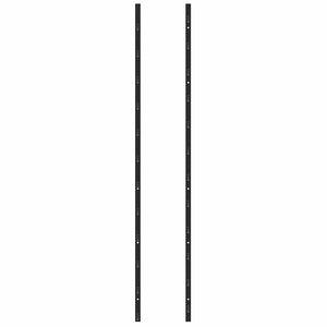 Wand-Weinregale für 72 Flaschen 2 Stk. Schwarz Eisen