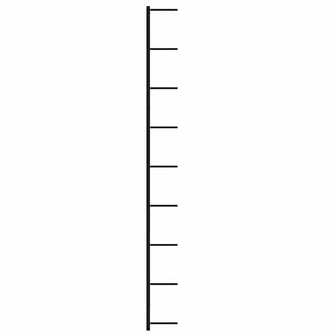 Wand-Weinregale für 18 Flaschen 2 Stk. Schwarz Eisen