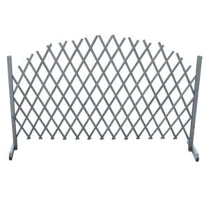Rankgitter Massivholz Tanne 1,8x1 m Grau