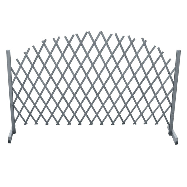 Rankgitter Massivholz Tanne 1,8x1 m Grau