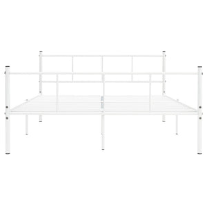 Bettgestell Weiß Metall 120x200 cm