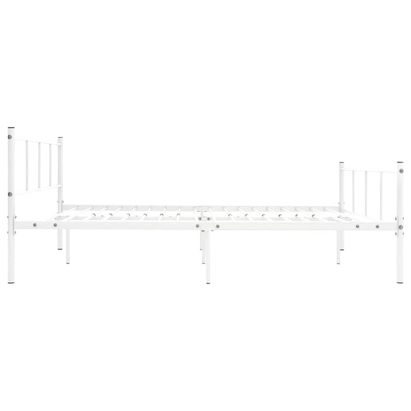 Bettgestell Weiß Metall 120x200 cm