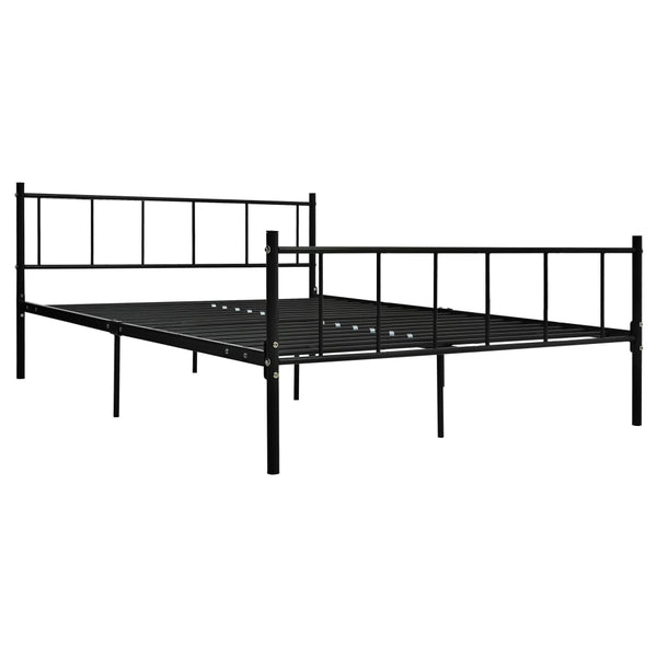 Bettgestell Schwarz Metall 180×200 cm