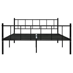 Bettgestell Schwarz Metall 180×200 cm