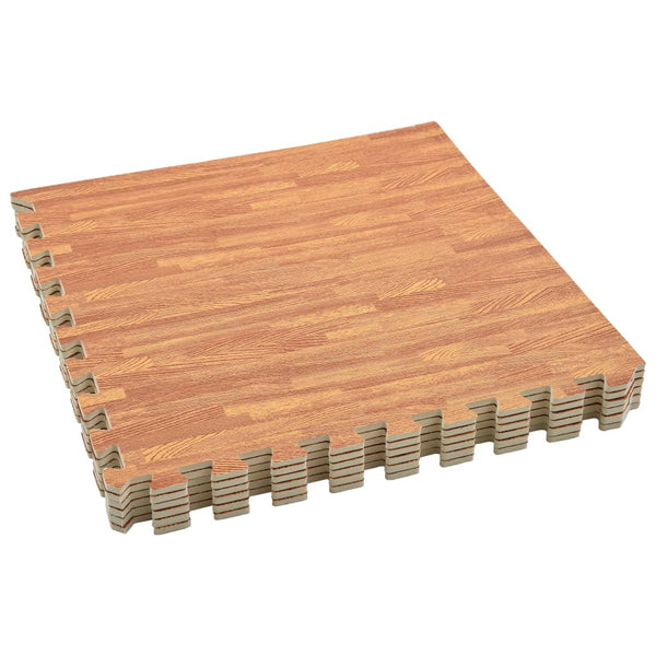 EVA-Schaumstoff-Bodenmatten – Holzmaserung – 6 Stück