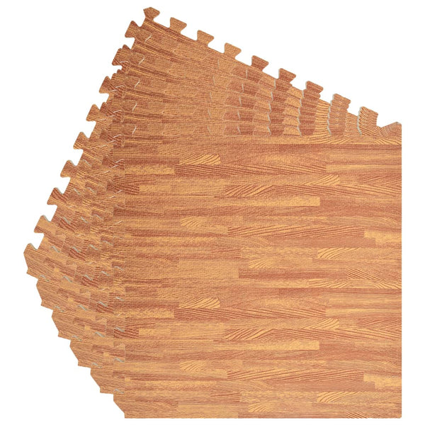 EVA-Schaumstoff-Bodenmatten – Holzmaserung – 6 Stück